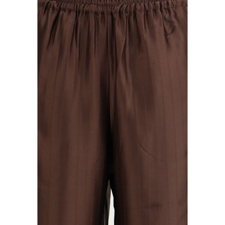 Loulou De Saison Brown Viscose Casual Pants