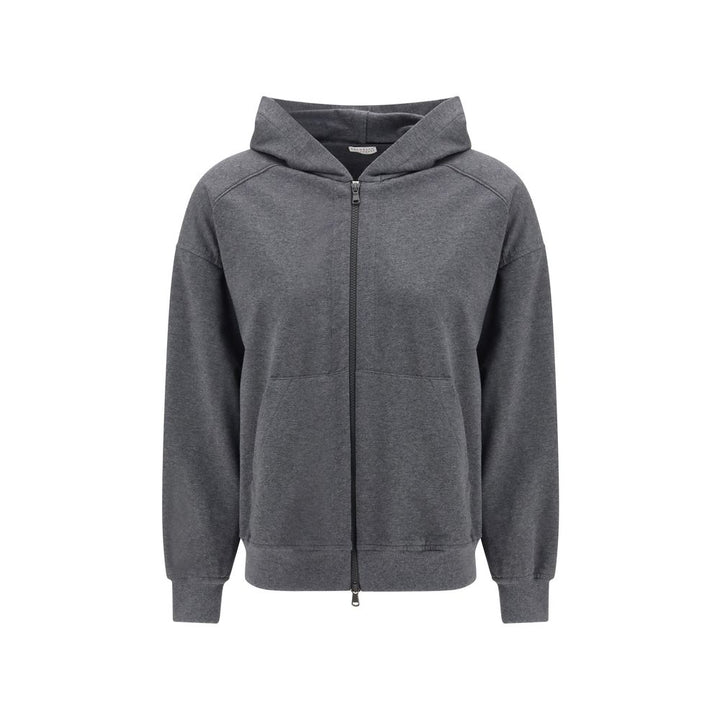 Brunello Cucinelli Gray Cotton Sweatshirt