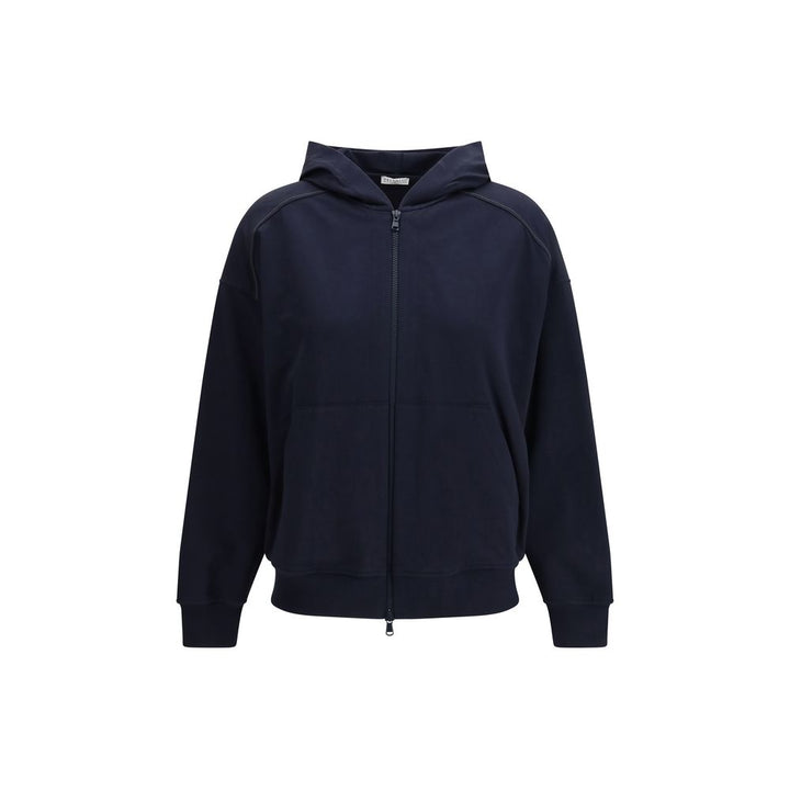 Brunello Cucinelli Blue Cotton Sweatshirt