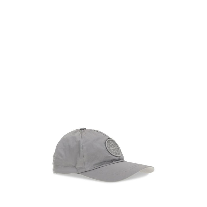 Stone Island Gray Nylon Cap (Baseball Hat)