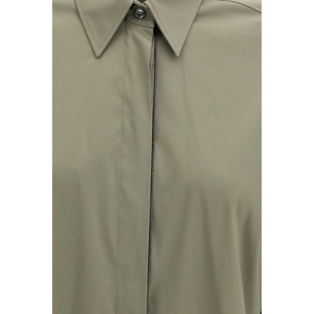 Brunello Cucinelli Bicolor Cotton Dress Shirt