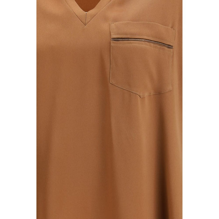 Fabiana Filippi Beige Viscose Top