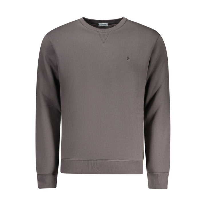 Coveri Moving Gray Cotton Men Sweatshirt