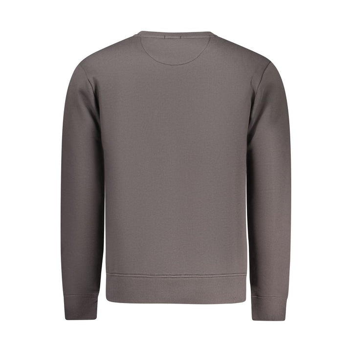 Coveri Moving Gray Cotton Men Sweatshirt