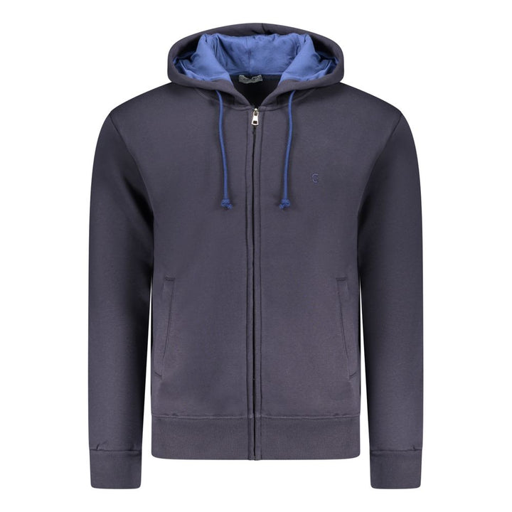 Coveri Moving Blue Cotton Men's Sweatshirt