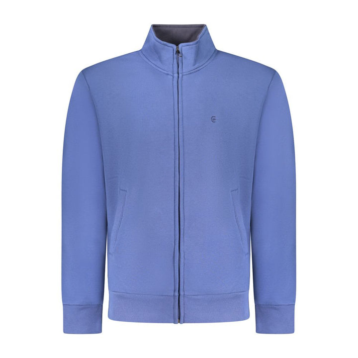 Coveri Moving Blue Cotton Men Sweatshirt