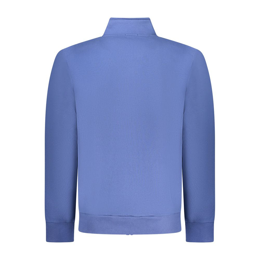 Coveri Moving Blue Cotton Men Sweatshirt