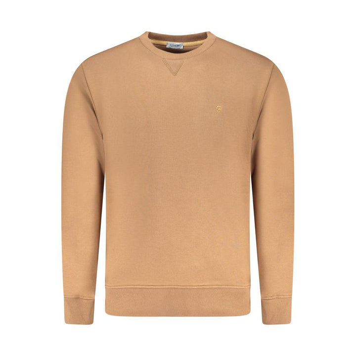 Coveri Moving Brown Cotton Sweatshirt