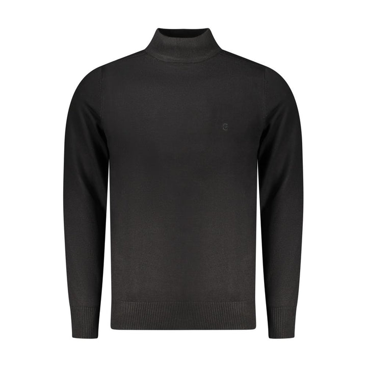 Coveri Moving Black Nylon Turtleneck
