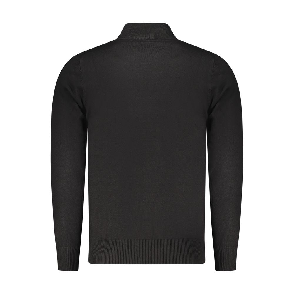 Coveri Moving Black Nylon Turtleneck