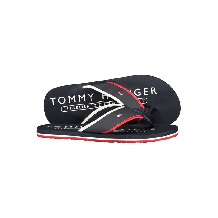 Tommy Hilfiger Blue Polyurethane Men's Slide Sandal