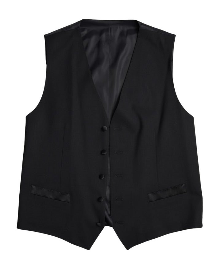 Dolce & Gabbana Black Wool Two-Piece Suit