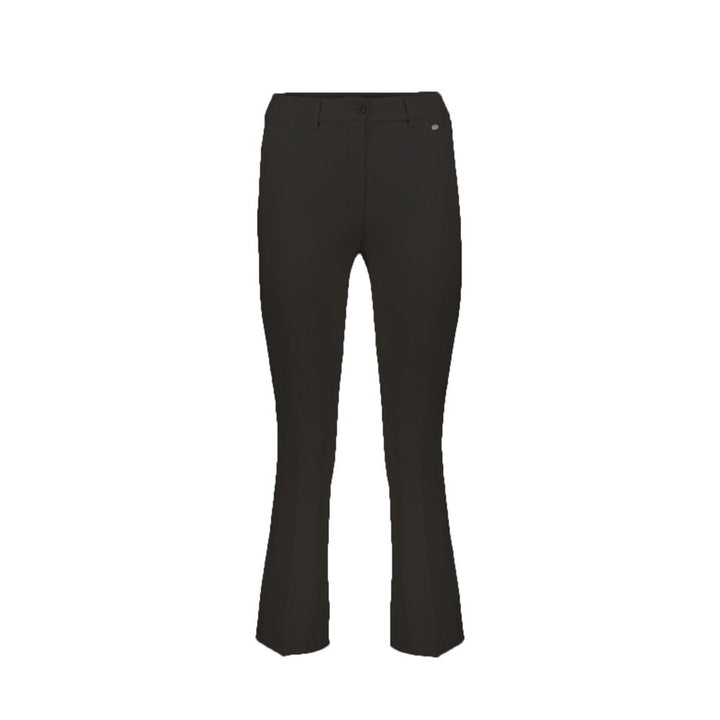 Herno Black Elastane Flared Pants