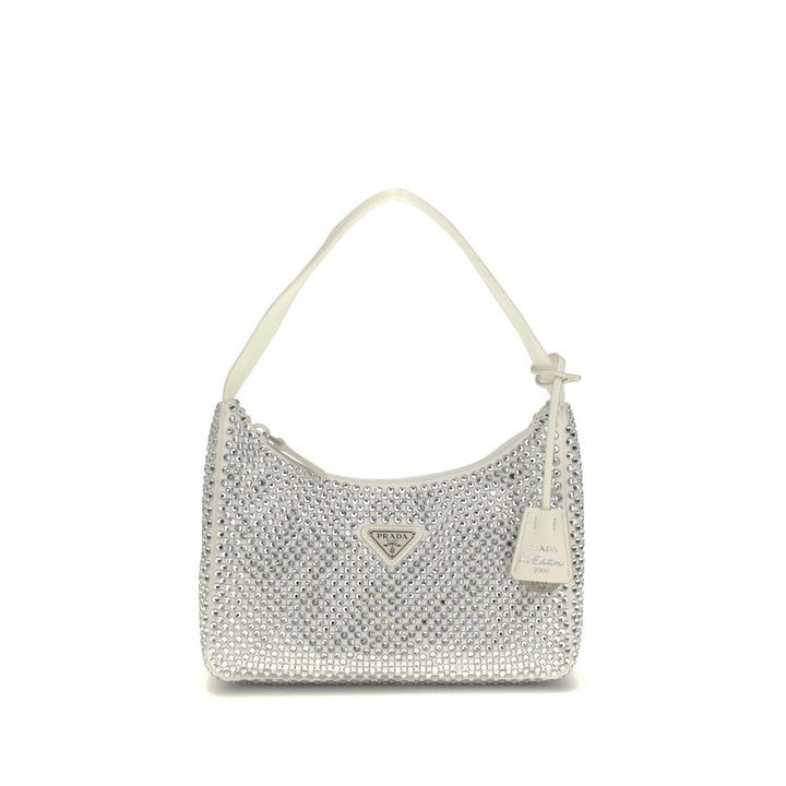 Prada White Viscose Shoulder Bag