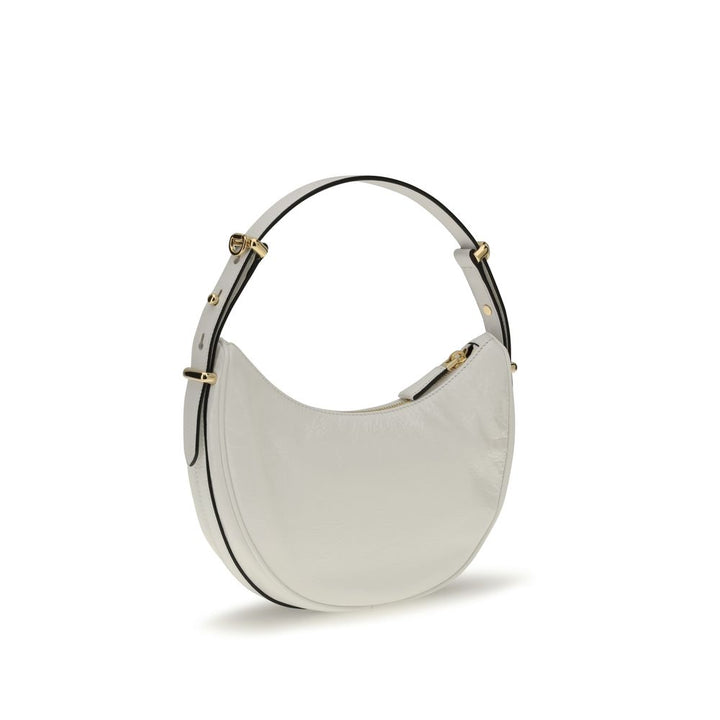 Prada White Calf Leather Bos Taurus Shoulder Bag