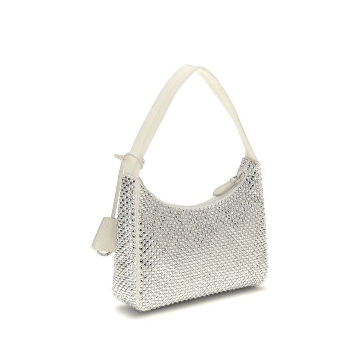 Prada White Viscose Shoulder Bag