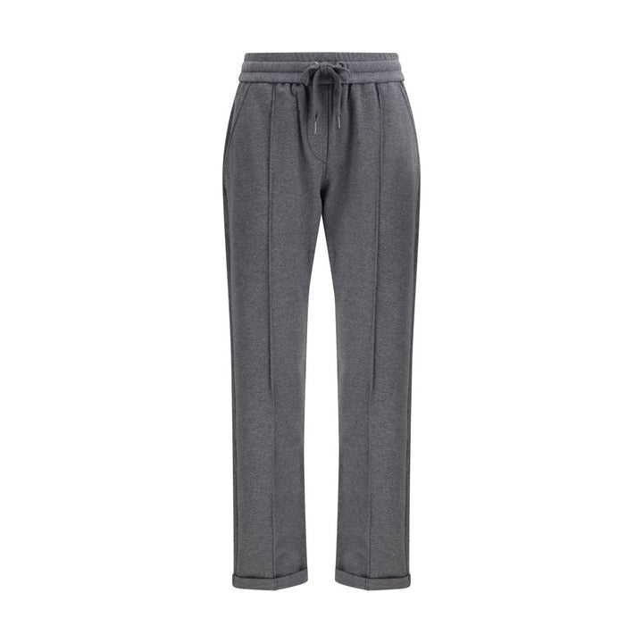Brunello Cucinelli Gray Cotton Casual Pants