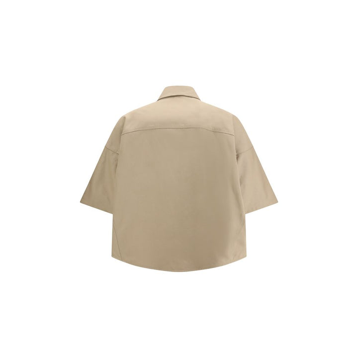 Brunello Cucinelli Beige Cotton Shortsleeve Shirt