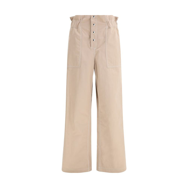Marni Beige Cotton Casual Pants