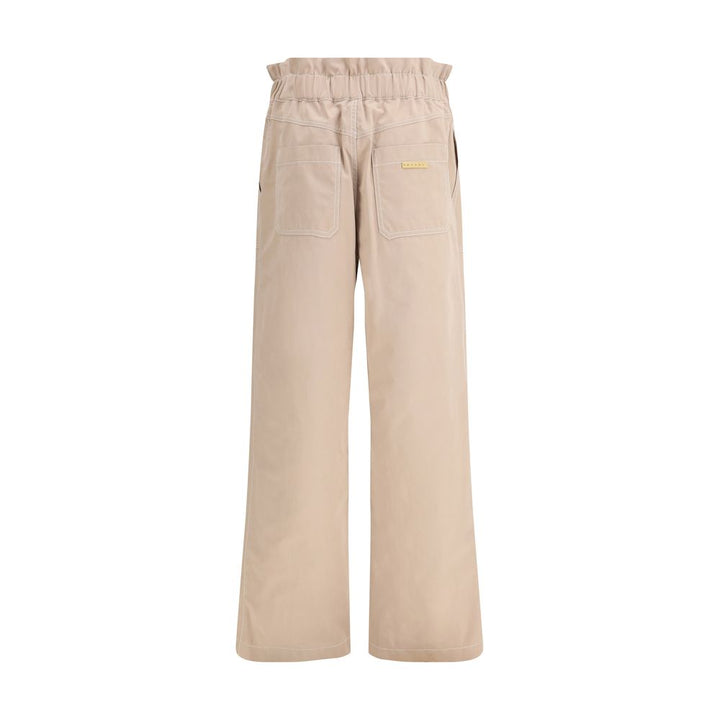 Marni Beige Cotton Casual Pants