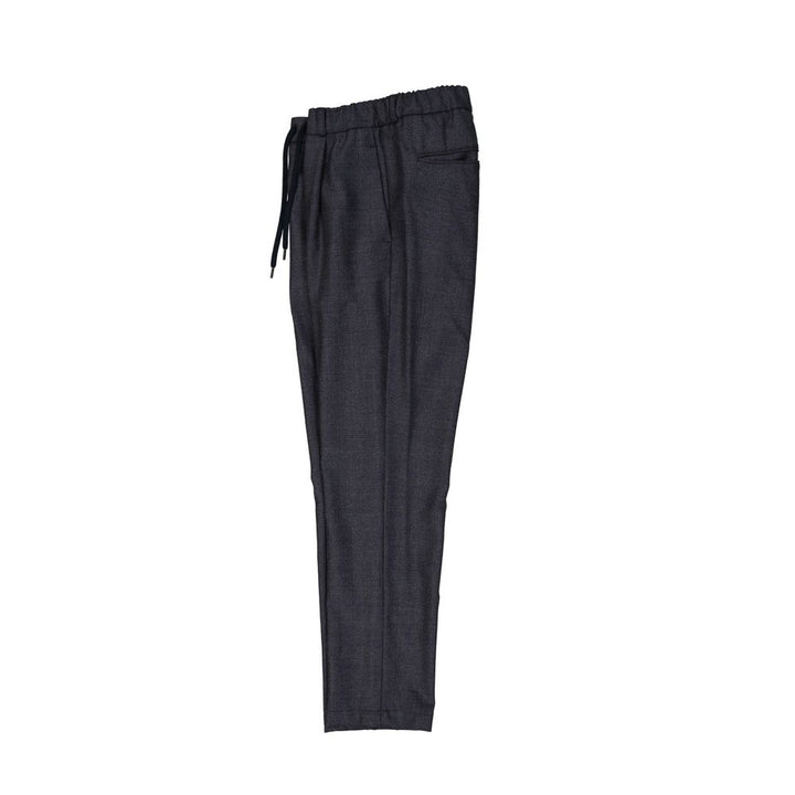 Herno Gray Virgin Wool Casual Pants