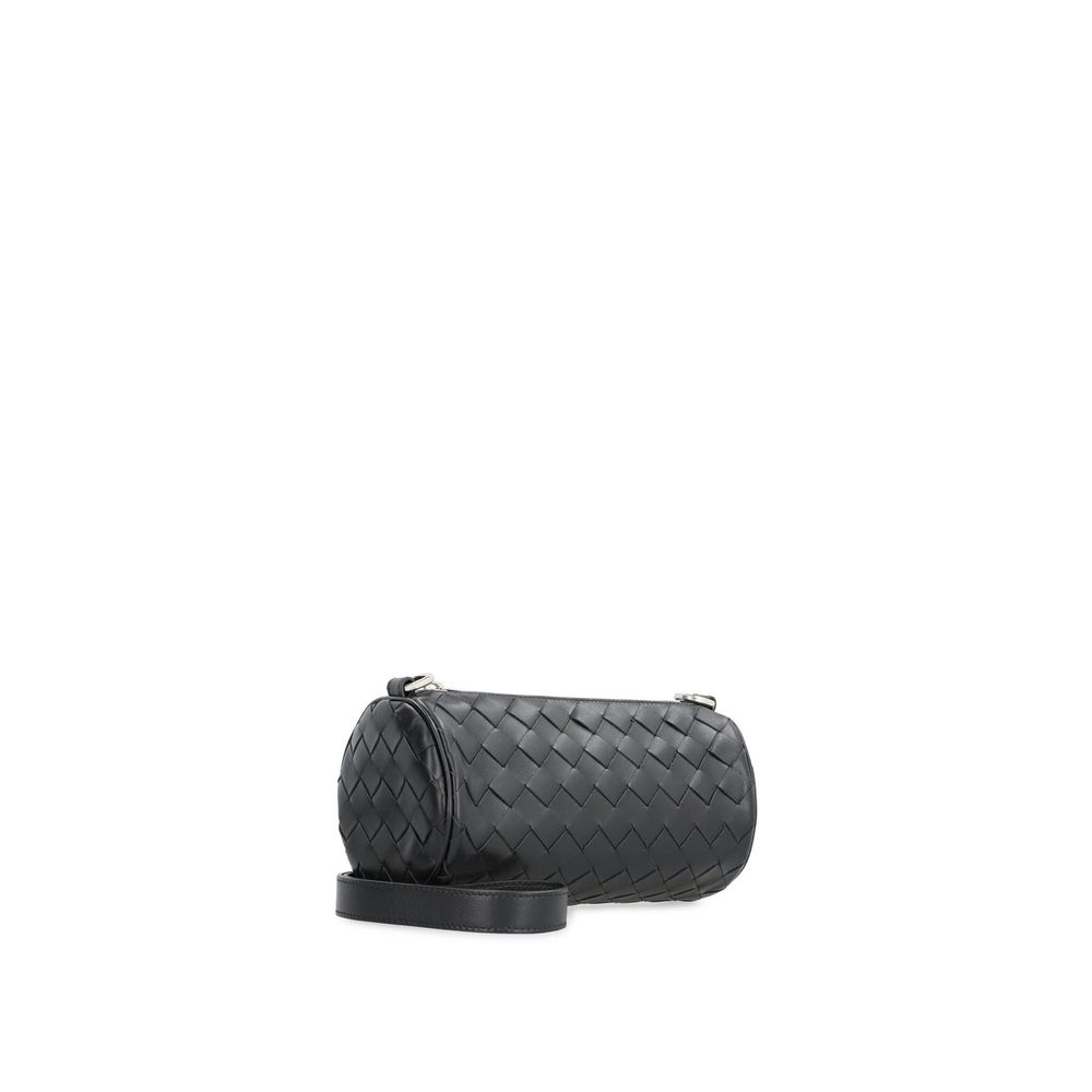 Bottega Veneta Black Calfskin Shoulder Bag