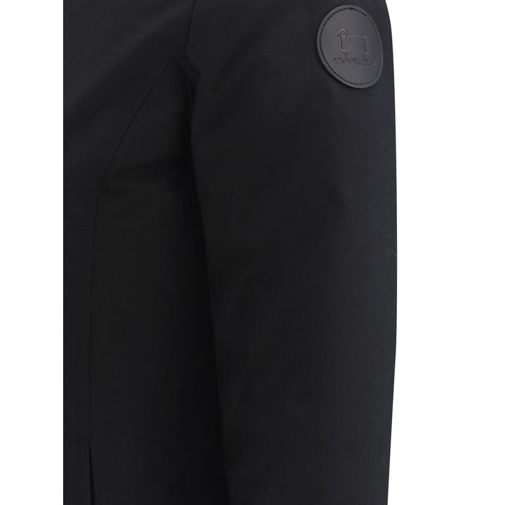 Woolrich Black Nylon Parka