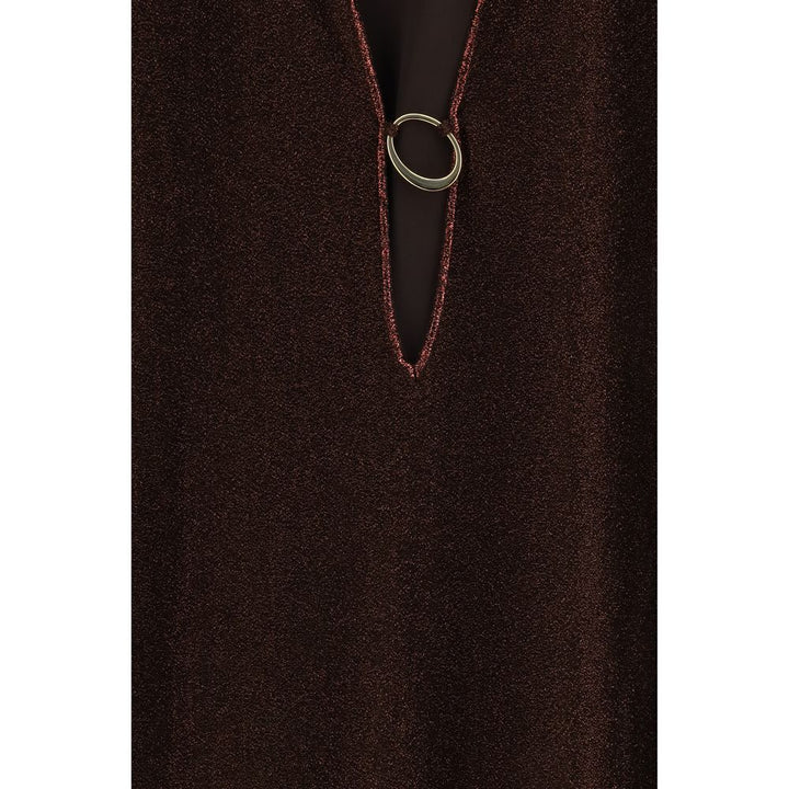 Oséree Brown Polyamide Casual Dress