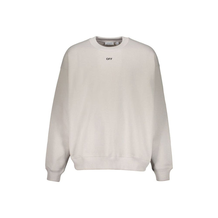 Off-White Gray Cotton Sweatshirt