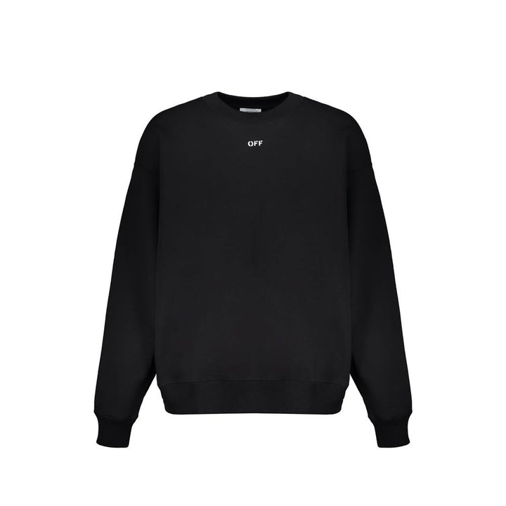 Off-White Black Cotton Sweatshirt