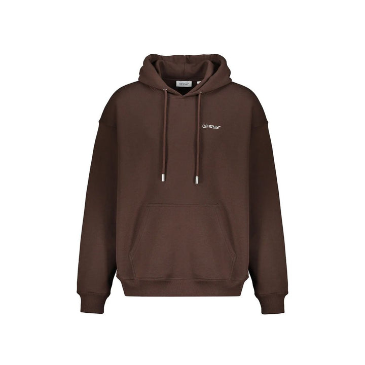 Off-White Brown Cotton Sweatshirt
