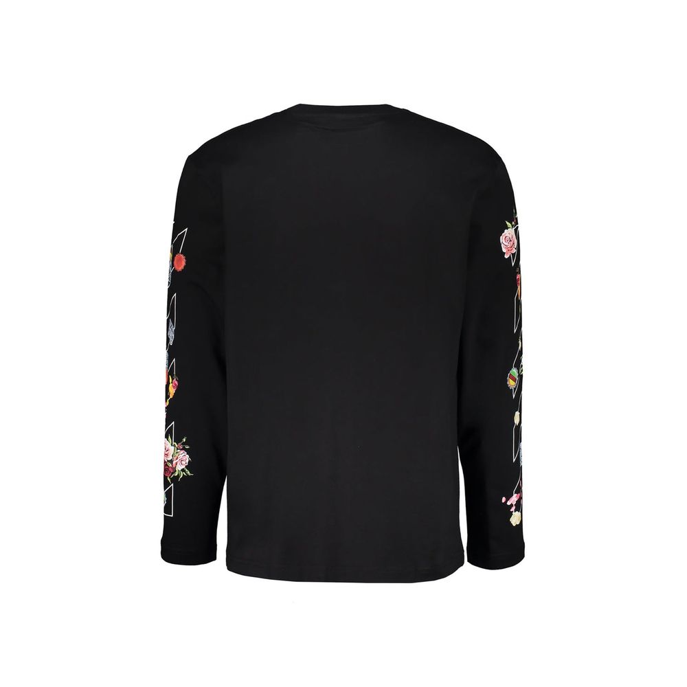 Off-White Black Cotton Long Sleeve T-Shirt