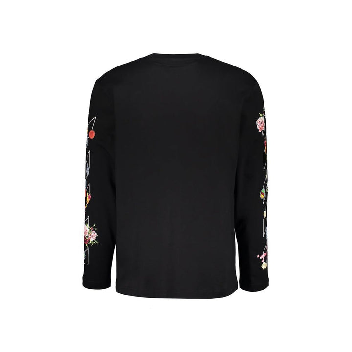 Off-White Black Cotton Long Sleeve T-Shirt