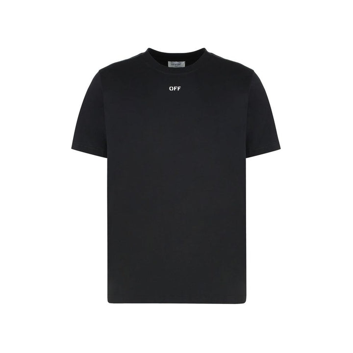 Off-White Black Cotton T-Shirt