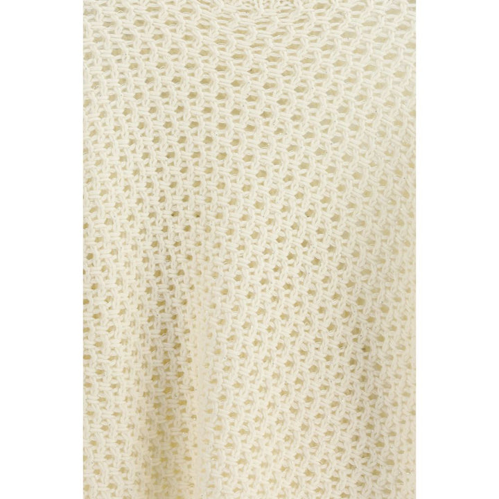 Fabiana Filippi Cream Fleece Wool Sweatshirt