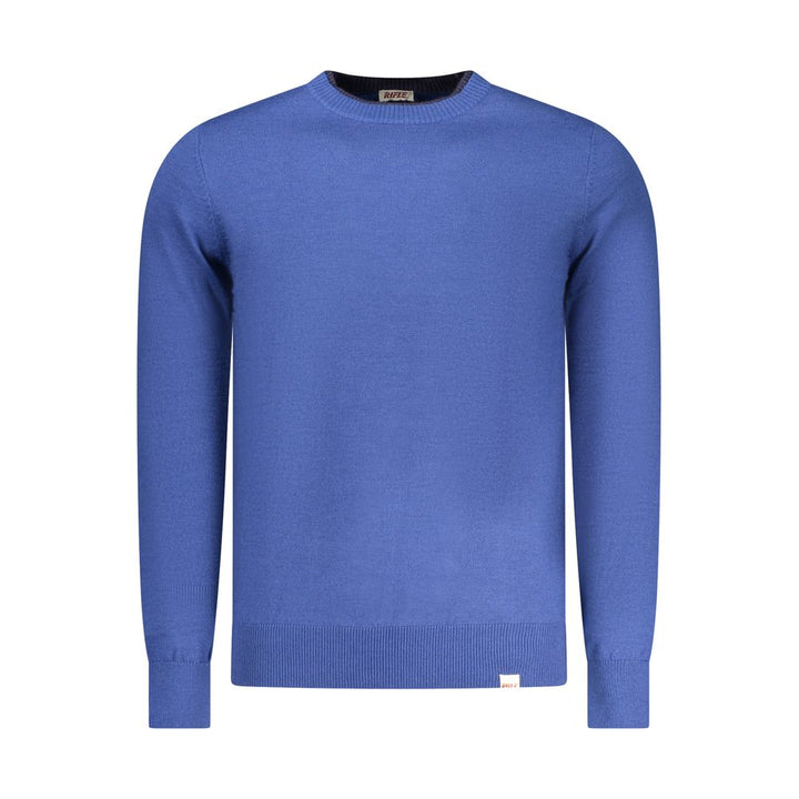Rifle Blue Polyester Men Sweater