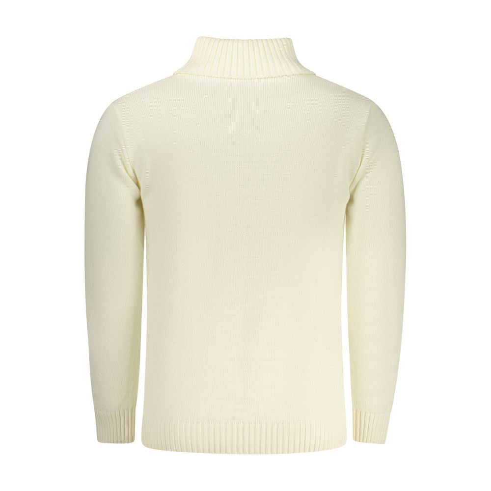 Rifle White Wool Turtleneck