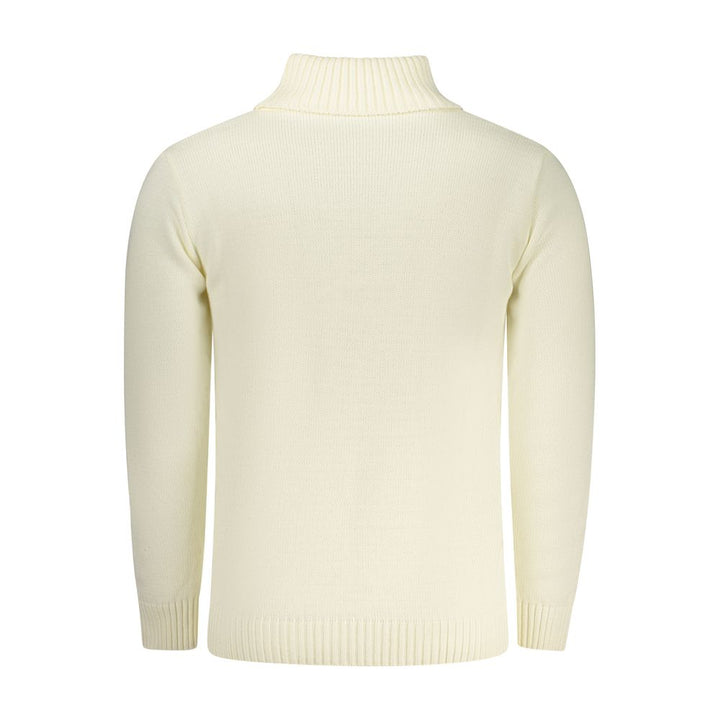 Rifle White Wool Turtleneck