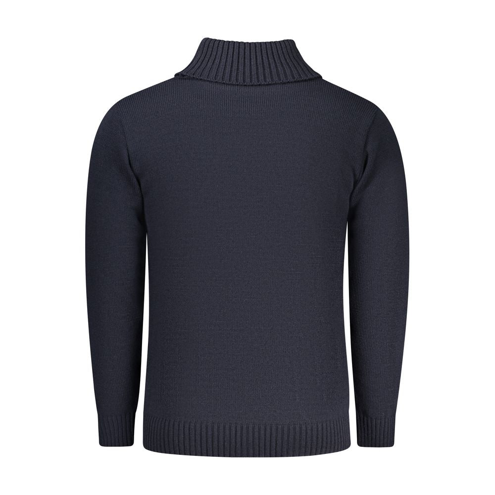 Rifle Blue Wool Turtleneck