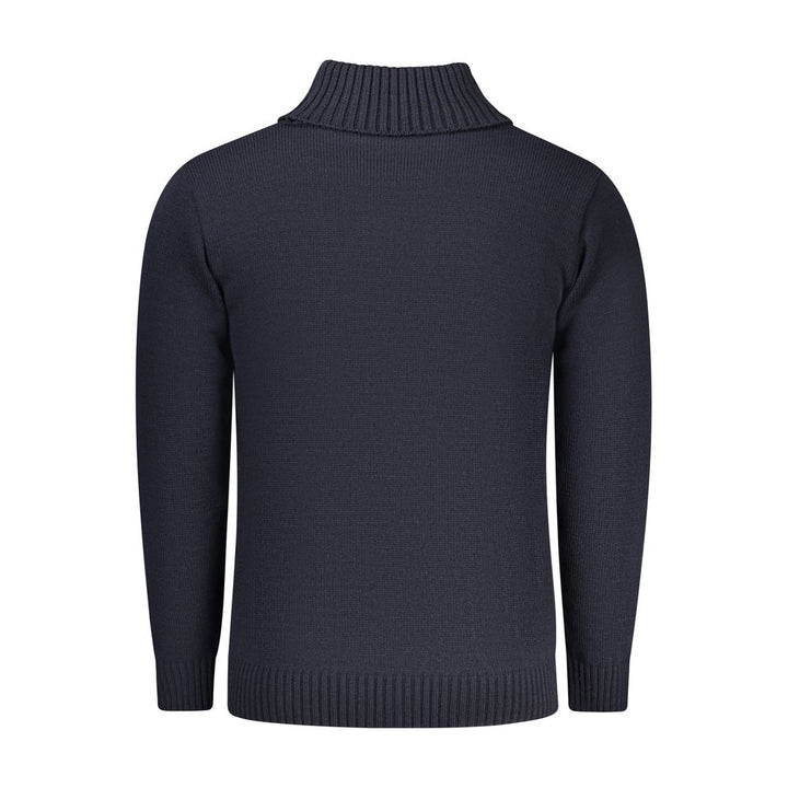 Rifle Blue Wool Turtleneck