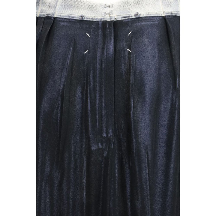 Margiela Blue Acetate Midi Skirt