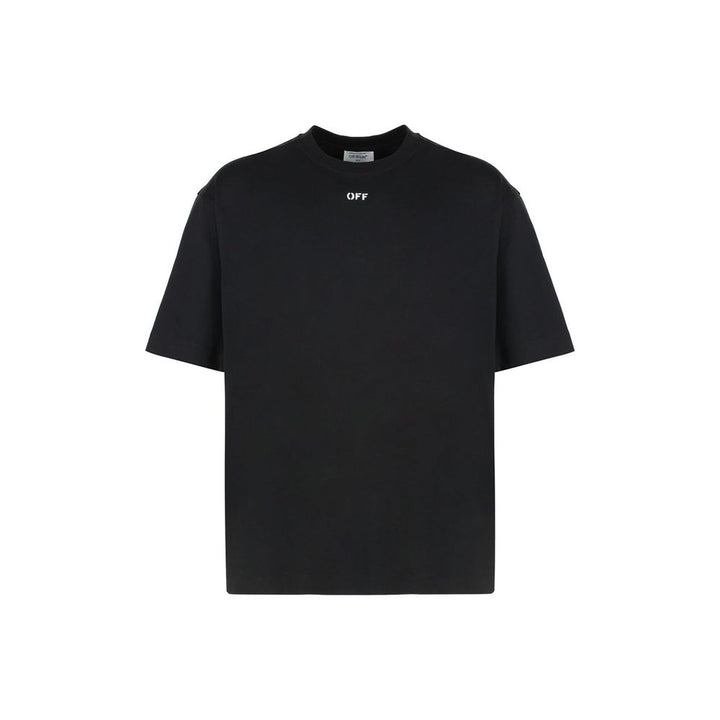 Off-White Black Cotton T-Shirt