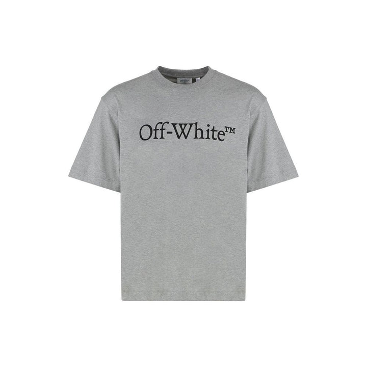 Off-White Gray Cotton T-Shirt