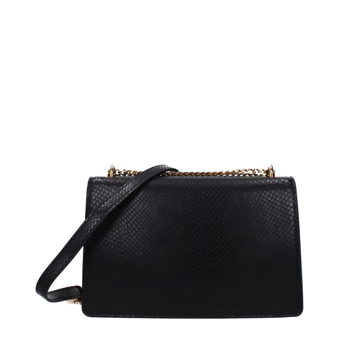 Versace Black Leather Crossbody Bag