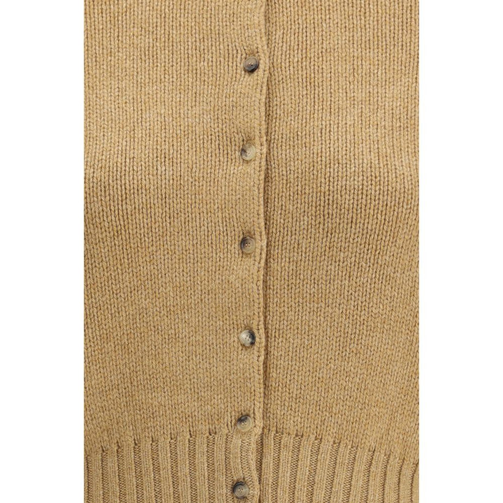 Khaite Beige Cashmere Cardigan