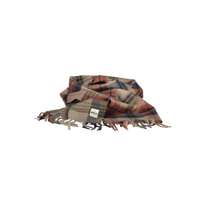 Rifle Marrone Polyester Mens Scarf