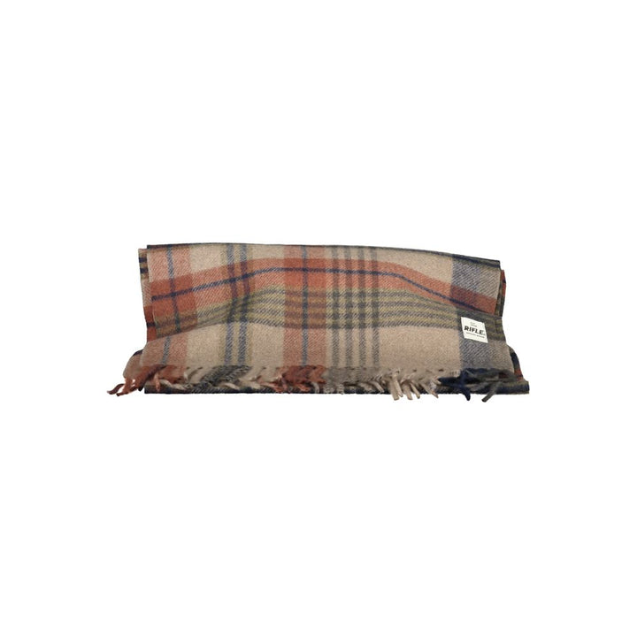 Rifle Marrone Polyester Mens Scarf