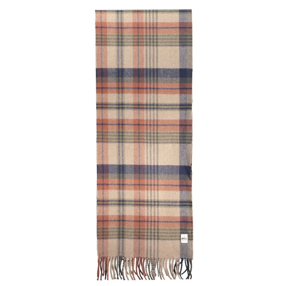 Rifle Marrone Polyester Mens Scarf