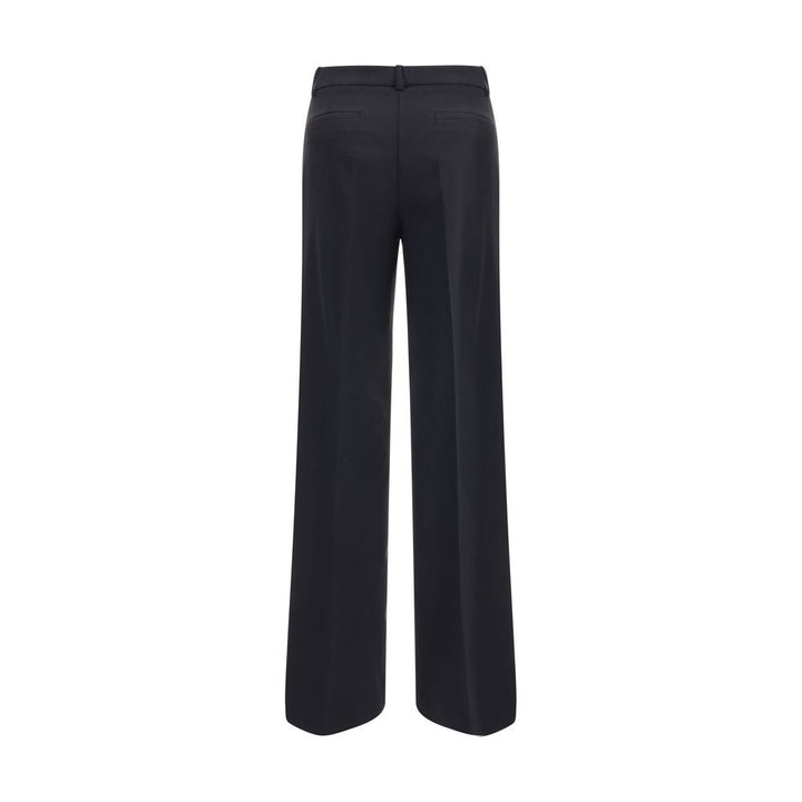 P.A.R.O.S.H. Black Fleece Wool Casual Pants