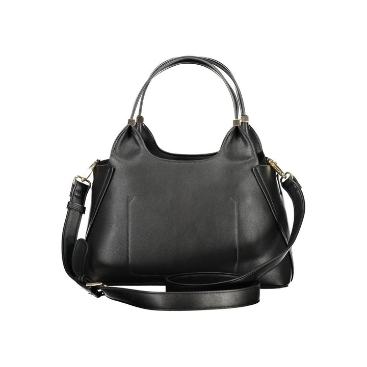 Mario Valentino Black Polyurethane Women Handbag